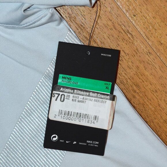 NWT Nike Dri Fit Gray Arizona Biltmore Golf Club Polo Shirt Sz XL - Picture 4 of 6